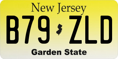 NJ license plate B79ZLD