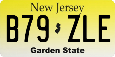 NJ license plate B79ZLE
