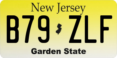 NJ license plate B79ZLF