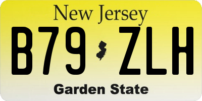 NJ license plate B79ZLH