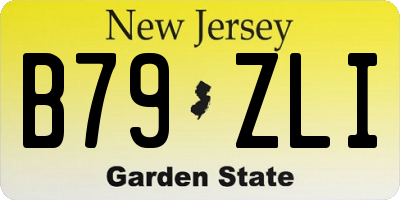 NJ license plate B79ZLI