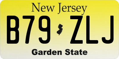 NJ license plate B79ZLJ