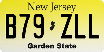 NJ license plate B79ZLL