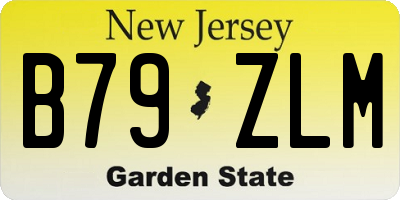 NJ license plate B79ZLM