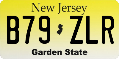NJ license plate B79ZLR