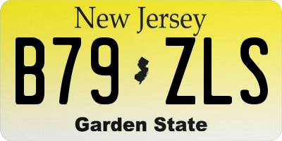 NJ license plate B79ZLS