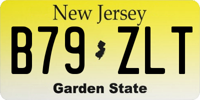 NJ license plate B79ZLT