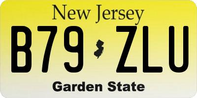 NJ license plate B79ZLU