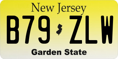 NJ license plate B79ZLW