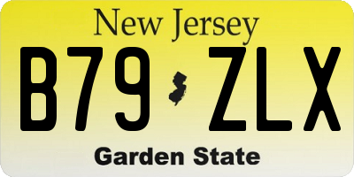 NJ license plate B79ZLX