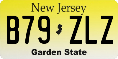 NJ license plate B79ZLZ