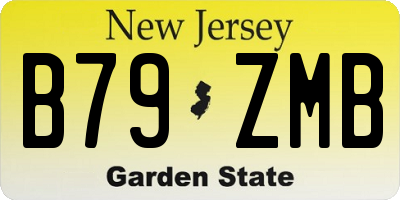 NJ license plate B79ZMB