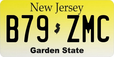 NJ license plate B79ZMC