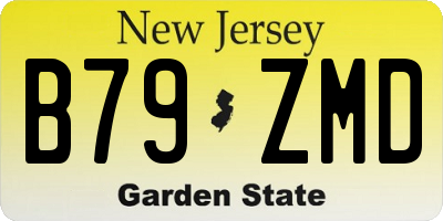 NJ license plate B79ZMD