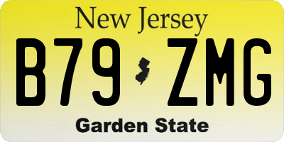 NJ license plate B79ZMG