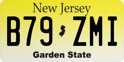 NJ license plate B79ZMI