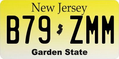 NJ license plate B79ZMM