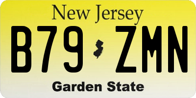 NJ license plate B79ZMN