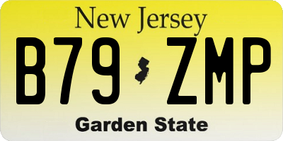 NJ license plate B79ZMP