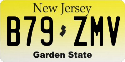 NJ license plate B79ZMV