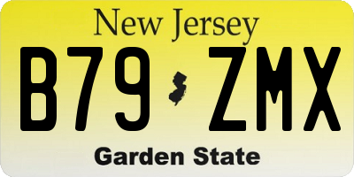 NJ license plate B79ZMX
