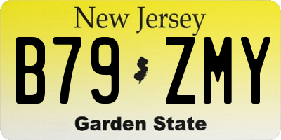 NJ license plate B79ZMY