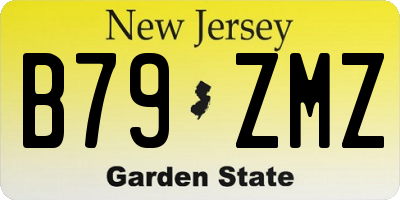 NJ license plate B79ZMZ