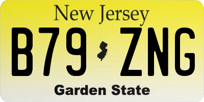 NJ license plate B79ZNG