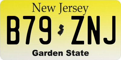 NJ license plate B79ZNJ
