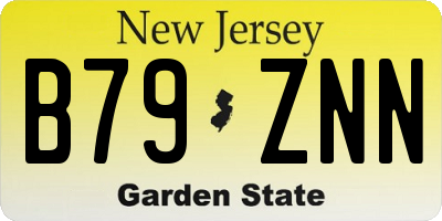 NJ license plate B79ZNN