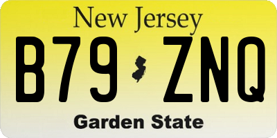 NJ license plate B79ZNQ