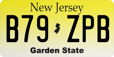 NJ license plate B79ZPB