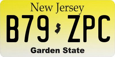 NJ license plate B79ZPC