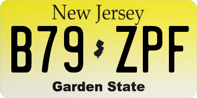NJ license plate B79ZPF