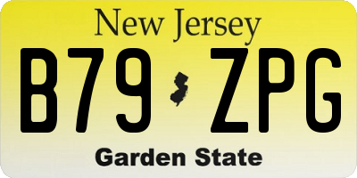 NJ license plate B79ZPG
