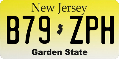 NJ license plate B79ZPH
