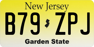 NJ license plate B79ZPJ