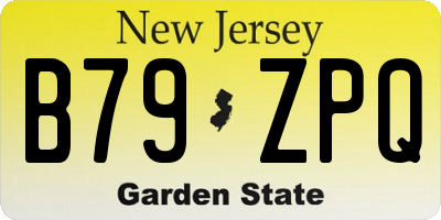 NJ license plate B79ZPQ