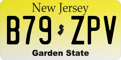 NJ license plate B79ZPV