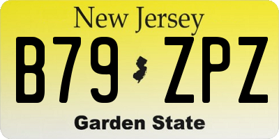 NJ license plate B79ZPZ