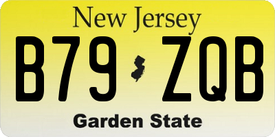NJ license plate B79ZQB