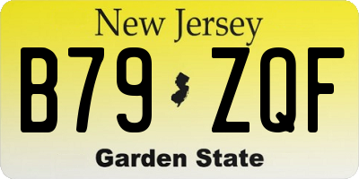 NJ license plate B79ZQF