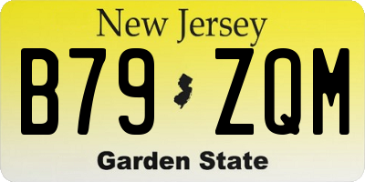 NJ license plate B79ZQM