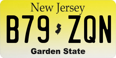 NJ license plate B79ZQN