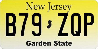 NJ license plate B79ZQP