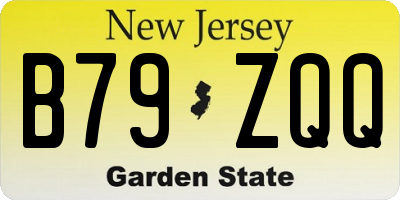 NJ license plate B79ZQQ