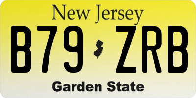 NJ license plate B79ZRB