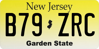 NJ license plate B79ZRC