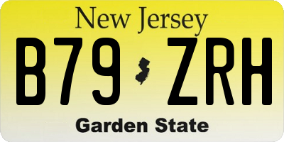 NJ license plate B79ZRH