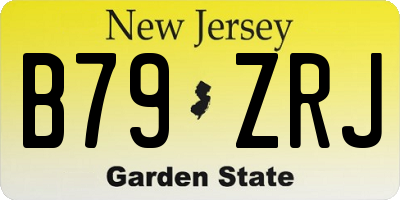 NJ license plate B79ZRJ
